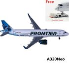 (Rare)1:400 AeroClassics AC419978 Frontier Airlines A320neo N344FR +Tractor