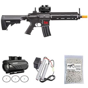 Umarex HK416 Airsoft Gun AEG Rifle w/ AXEON Red Dot Sight & 1000 BBs (2279042)