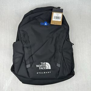 NWT The North Face Stalwart Black Backpack Embroidered SS&C Logo