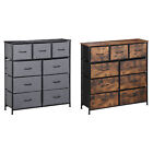 9 Drawer Dresser Chest of Drawers with Fabric Bin Storage Tower for Bedroom