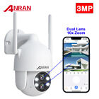 Dual Lens Wireless Security Camera System 10x Zoom Outdoor Wifi Home 2 Way Audio