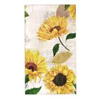 Sunflower Hand Towels for Bathroom Set of 2Vintage Yellow Floral Towels Ultra