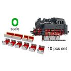 6 X O SCALE (2-Rail) ROLLERS W/WHEEL CLEANING ACCESSORIES FOR MODEL TRAIN