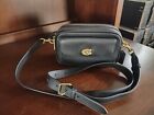 COACH Willow Camera Bag Crossbody in Black Polished Pebble Leather  C0823
