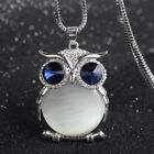 925 Silver Plated Animal Pendant Necklace Women Zircon Punk Jewelry Simulated