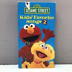 Sesame Street Kids’ Favorite Songs 2 VHS Video Tape PBS Elmo BUY 2 GET 1 FREE!