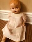 Vtg 20” Composition Baby Cloth Body Doll