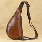 Men's Fashion Chest Bag Genuine Leather Shoulder