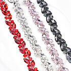 90cm Crystal Rhinestone Chain Trim Diamante Ribbon Beaded Floral Applique Sewing