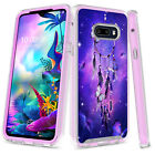 For  LG G8X ThinQ Graphic Shockproof Impact Protective Full-Body Hybrid Case