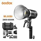 Godox ML60Bi Bi-Color 60W 2800-6500K Led video Light RGB Silent Mode Photo Light