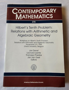 Contemporary Mathematics Ser.: Hilbert's Tenth Problem : Relations with...