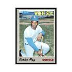 1970 Topps Baseball Card Carlos May White Sox #18