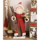 Bethany Lowe Large Vintage Santa w/Skis TD0026