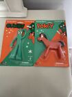Gumby and Pokey Bendable Poseable NJ Croce Classic Style Toys 2004  SET OF TWO