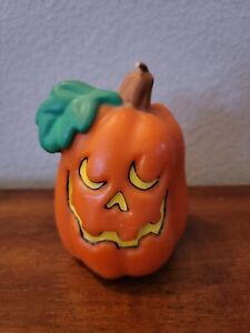 Russ Pumpkin Jack-o-Lantern Carved Halloween Candle Vintage. New and Unused.