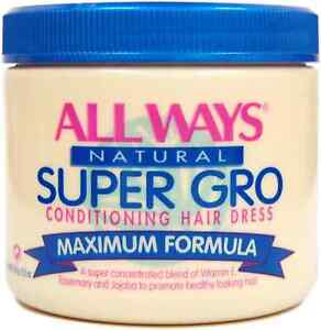 All Ways Natural Super Gro Conditioning Hair Dress Maximum Formula AllWays 5.5oz