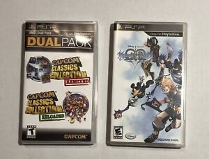 PSP Game Lot Kingdom Hearts Birth By Sleep Capcom Classic Collection Dual Pack
