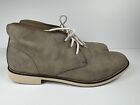 Cole Haan Leather Chukka Boots Mens Size 12 Gray Suede Lace Up Dress Shoes