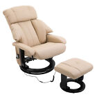 10-Point Massage Power Lift Recliner Faux Leather Chair Sofa Ottoman Footrest