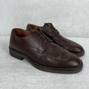 Carlo Morandi Mens Dress Shoes Size 10.5 Oxfords Brown Leather Lace Up