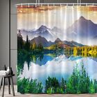 Mountain Scenic Shower Curtain Mountains Lake Forest Nature Bathroom Curtains...