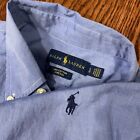 Polo Ralph Lauren Long Sleeve Button Down Oxford Cotton Stretch Men’s Large Blue