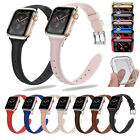 Leather Band Case Cover For Apple Watch Series 5 4 3 2 1 iWatch 38 40 42 44 mm