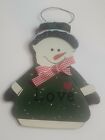 ⭐ Wooden Snowman Christmas Ornament 