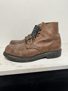 Vintage Red Wing 952 Boots Mens Sz 10 E Super Sole 6 Inch Brown Nice Wear Patina