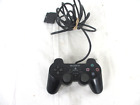 Sony PlayStation 2 Wired DualShock Controller Black Tested Works