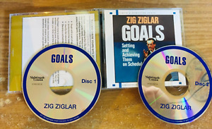 ZIG ZIGLAR GOALS: Setting and Achieving Them on Schedule 2  Audio CDs Like new