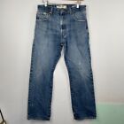 Levis 517 Jeans Men 33x32 Blue Denim Bootcut Western Distressed (ACTUAL 30X31)
