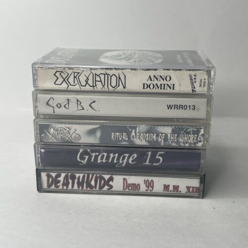 90s 00s Lot Of Black Metal Death Metal Cassette Demo Tapes Deathkids Grange 15🤘