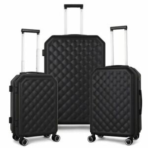 Luggage 3 Piece Set Trolley Suitcase Spinner Hardshell Lightweight 20/24/28