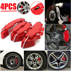 4PC Red Car Universal Disc Brake Caliper Covers Front+Rear Car Brake Accessories (For: 2006 Honda Accord)