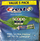2x - 5  Pack - CREST COMPLETE PLUS SCOPE OUTLAST TOOTHPASTE 6.3 OZ Each