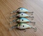 (4) Norman Middle N Crankbaits, Lot of 4 Custom Painted Fishing Lures