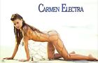Vintage 2002 Carmen Electra Sexy Model Sand Beach 3562 Funky Poster 22 x 34