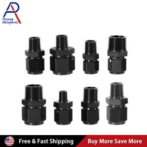 4AN/6AN/8AN Female to 1/2 1/4 1/8 3/8NPT Male Straight Swivel Adapter Fitting