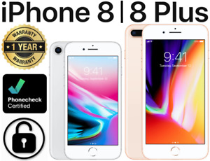 Apple iPhone 8 | 8+ Plus 64GB 128GB 256GB GSM Unlocked AT&T T-Mobile Metro Good!