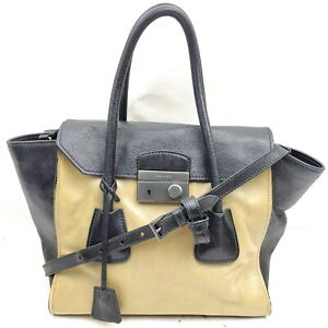 Prada Hand Bag  Black Leather 3050516