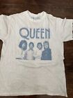 Queen Band Men’s T-Shirt Official Merch Size Med Short Sleeve Cream/Off White