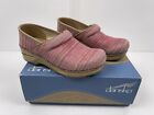 Dansko Women’s Canvas Red Clogs Size EUR 36 Shoes 6 with box