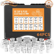 37 Degree JIC Flare Thread Cap and Plug Assortment Kit Hydraulic Hose Tube Kit