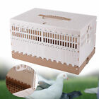 Bird Pigeon Cage Poultry Training Carrier Basket 2 Side Doors Portable Foldable