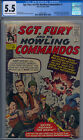 New ListingSGT FURY AND HIS HOWLING COMMANDOS #1 CGC 5.5 1ST NICK FURY