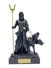 Hades Pluto Greek God of Underworld & Cerberus Miniature Statue Figurine 5.1 in