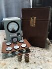 Thruline Bird Wattmeter Model 4410A Leather Case. With 6 Elements And Atachments