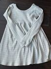 Quincy Mae Neutral Striped Dress Size 4-5 Years